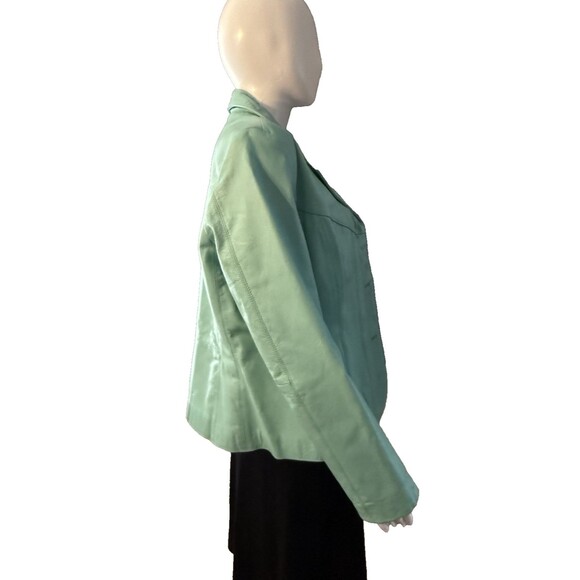 Wilson Leather Maxima Blazer Jacket Blue Motorcycle Biker Moto Racer Career SZ L - Picture 5 of 13